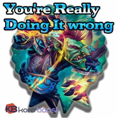 You're Really Doing It Wrong