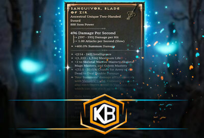 Sanquivor Blade of Zir boost for fast Diablo 4 drop