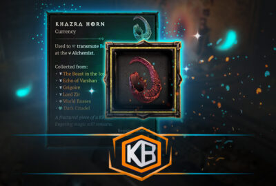 Khazra Horn Boost in D4 for fast material farming and crafting upgrades